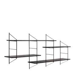 TOCRO Etagère murale en bois et métal L191cm