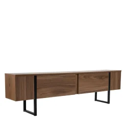 TOD Meuble TV 2 portes en bois et métal L180cm