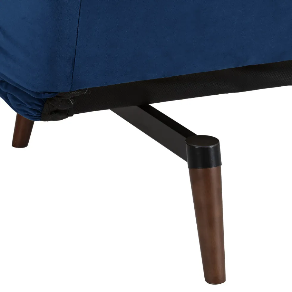 TOMMY Canapé convertible 3 places en velours