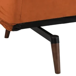 TOMMY Canapé convertible 3 places en velours