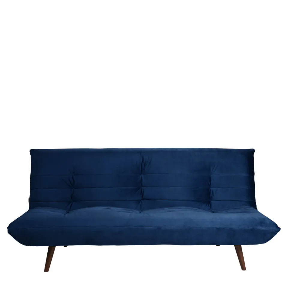 TOMMY Canapé convertible 3 places en velours