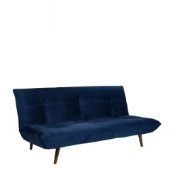 TOMMY Canapé convertible 3 places en velours