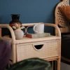 TONDANO Table de chevet en rotin