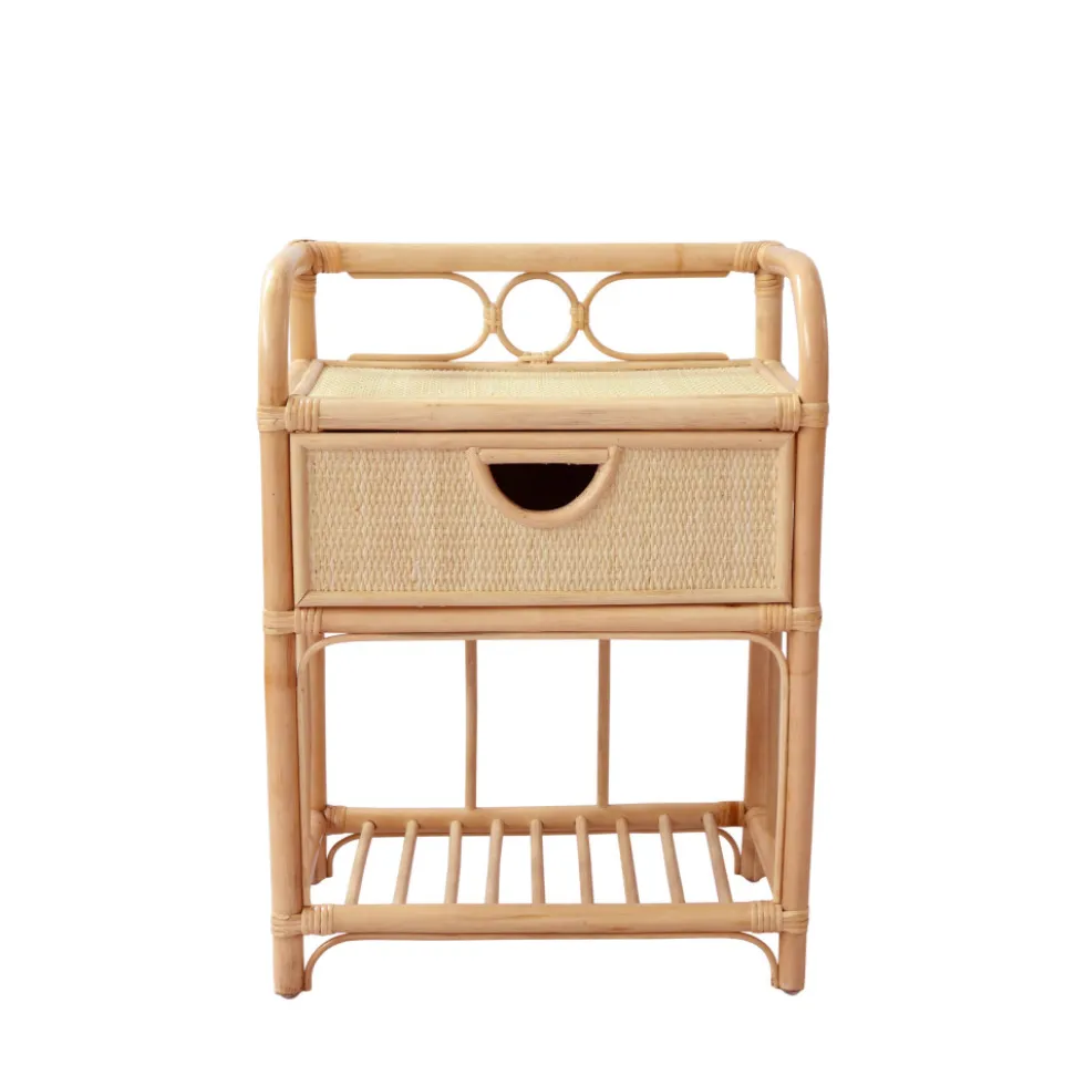 TONDANO Table de chevet en rotin