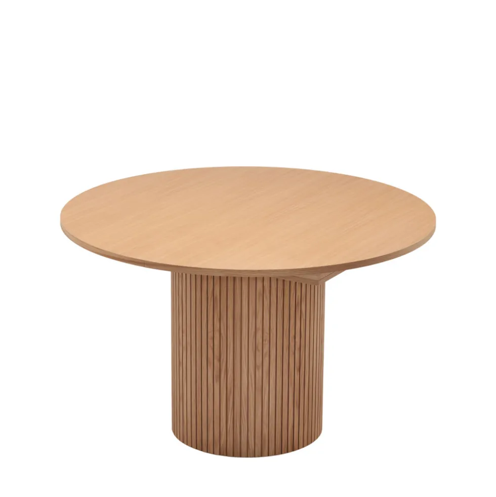 TOSCANA Table à manger extensible 4 à 6 personnes en bois ø120-160x120cm