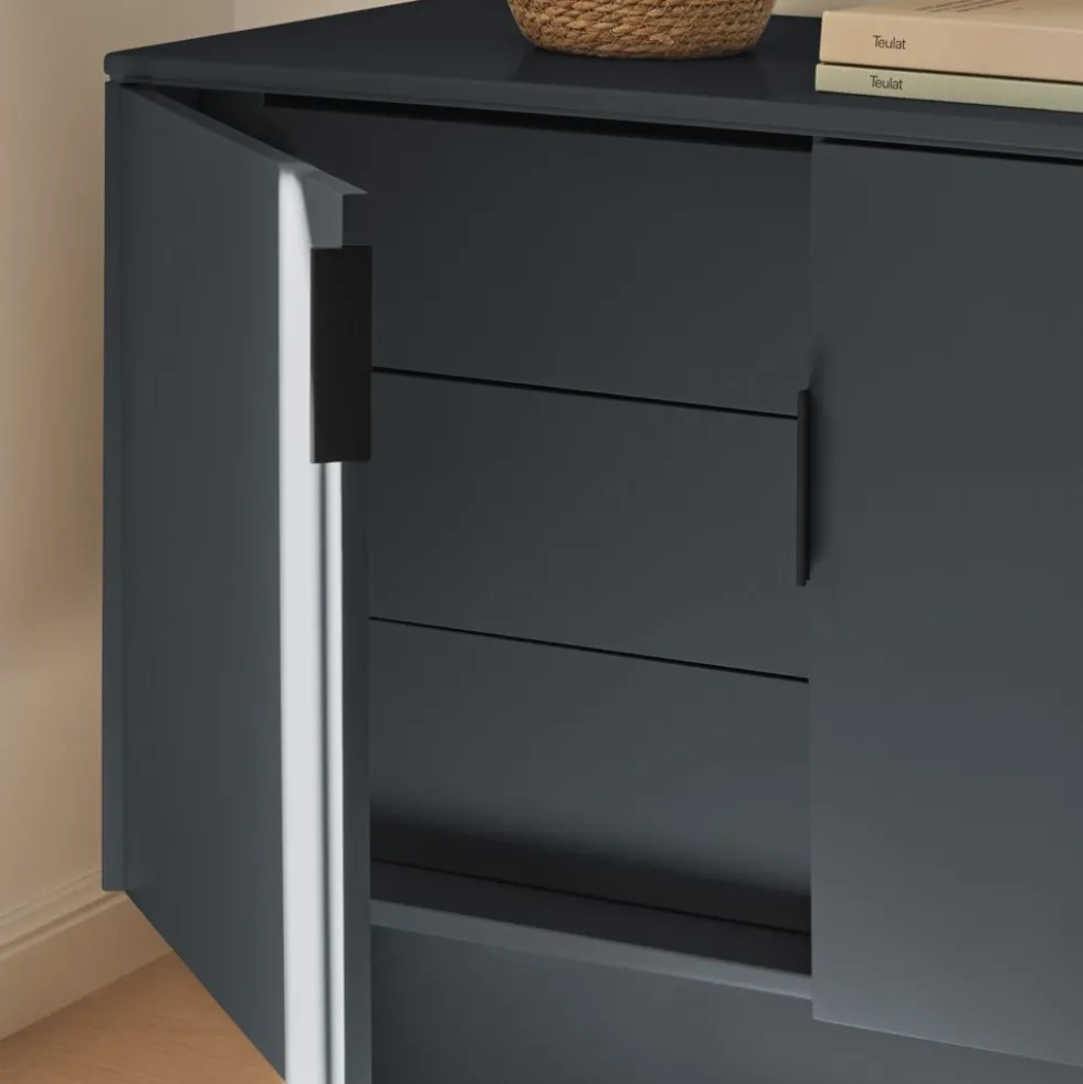 TOTEM Buffet 4 portes en bois L200cm