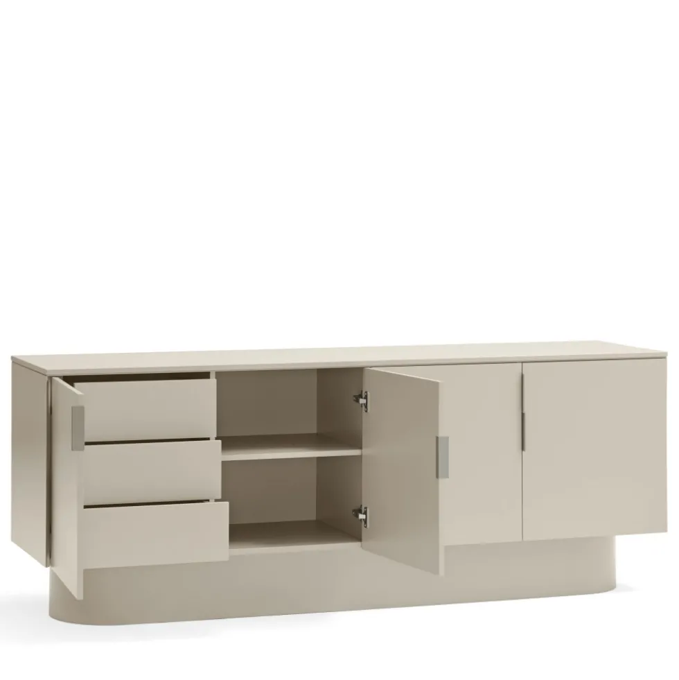 TOTEM Buffet 4 portes en bois L200cm