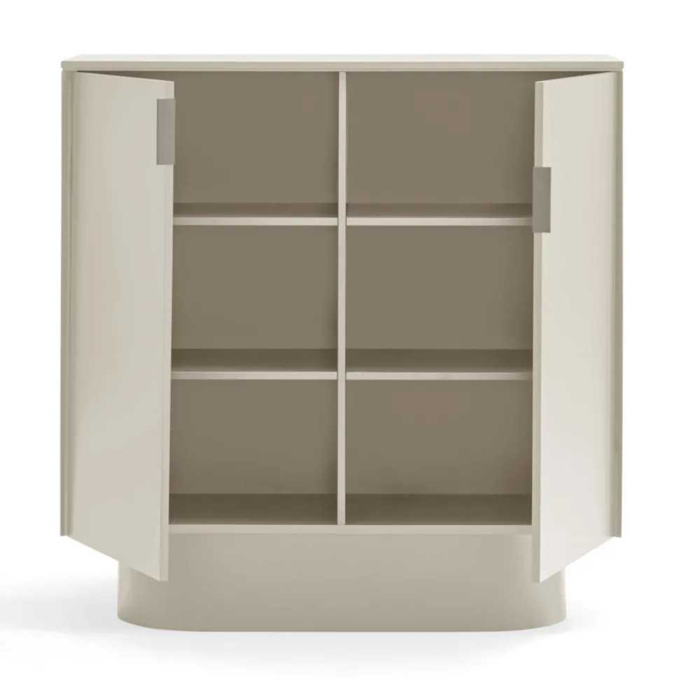 TOTEM Buffet haut 2 portes en bois L100 cm