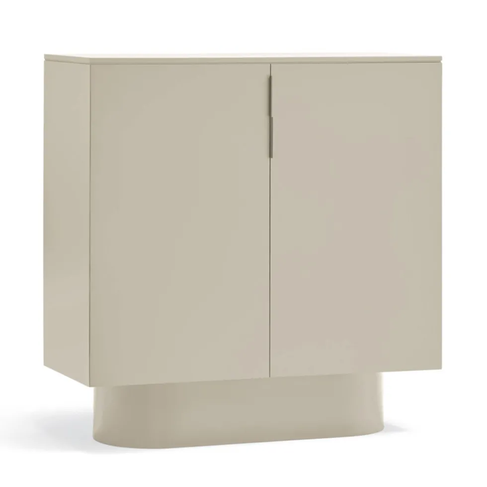 TOTEM Buffet haut 2 portes en bois L100 cm