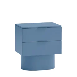 TOTEM Table de chevet 2 tiroirs en bois