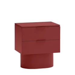 TOTEM Table de chevet 2 tiroirs en bois