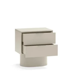 TOTEM Table de chevet 2 tiroirs en bois