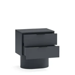 TOTEM Table de chevet 2 tiroirs en bois