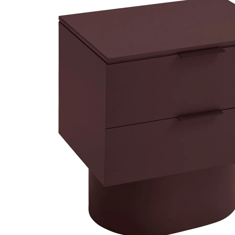 TOTEM Table de chevet 2 tiroirs en bois