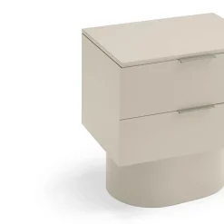 TOTEM Table de chevet 2 tiroirs en bois