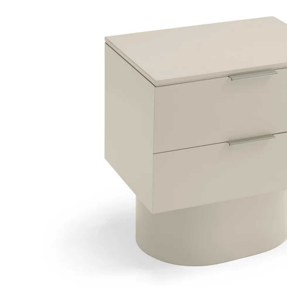 TOTEM Table de chevet 2 tiroirs en bois