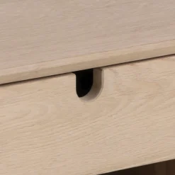 TROGON Table de chevet murale 1 tiroir, 1 niche en bois