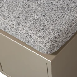 TURNER Banc d'entrée avec rangement chaussures en bois L80cm