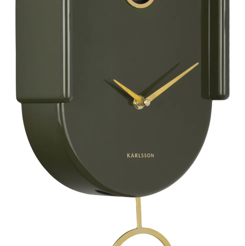 TWEET Horloge murale en métal avec coucou