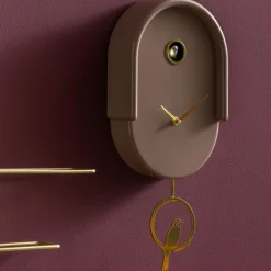 TWEET Horloge murale en métal avec coucou