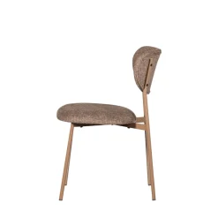 VALOR Lot de 2 chaises en tissu et métal