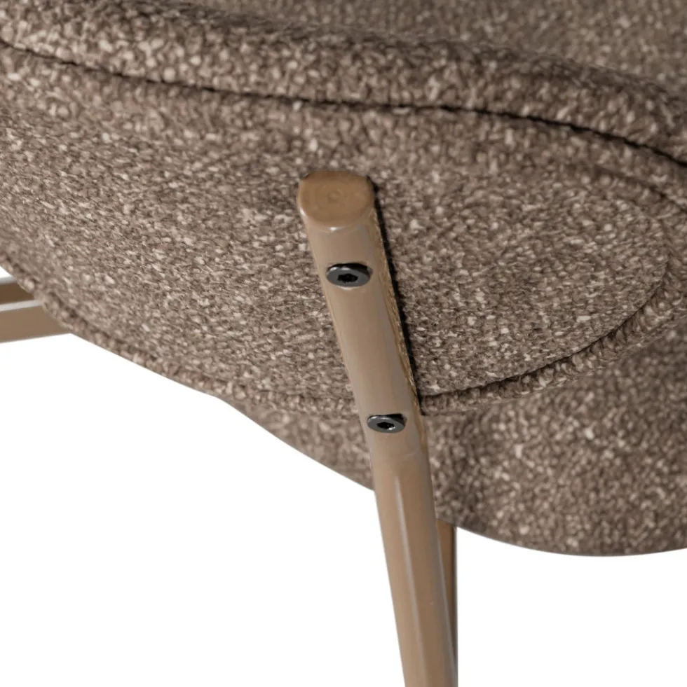 VALOR Lot de 2 chaises en tissu et métal