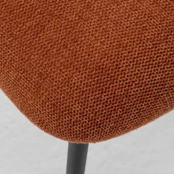 VANDER Lot de 2 chaises en tissu et métal