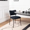 VANDER Lot de 2 chaises en velours côtelé et métal