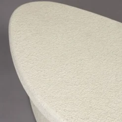 VEDA Table basse organique en bois finition marbre recyclé