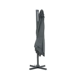 VEYA Parasol carré déporté en aluminium 3x3m