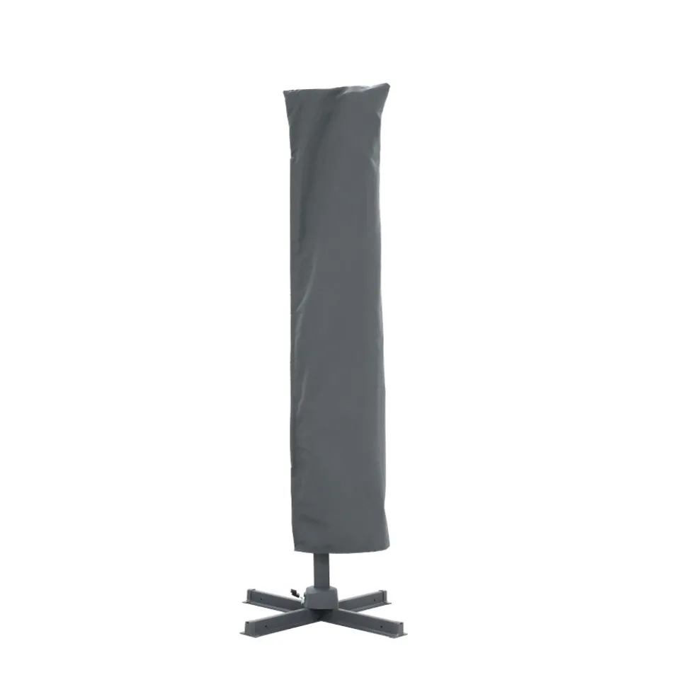 VEYA Parasol carré déporté en aluminium 3x3m