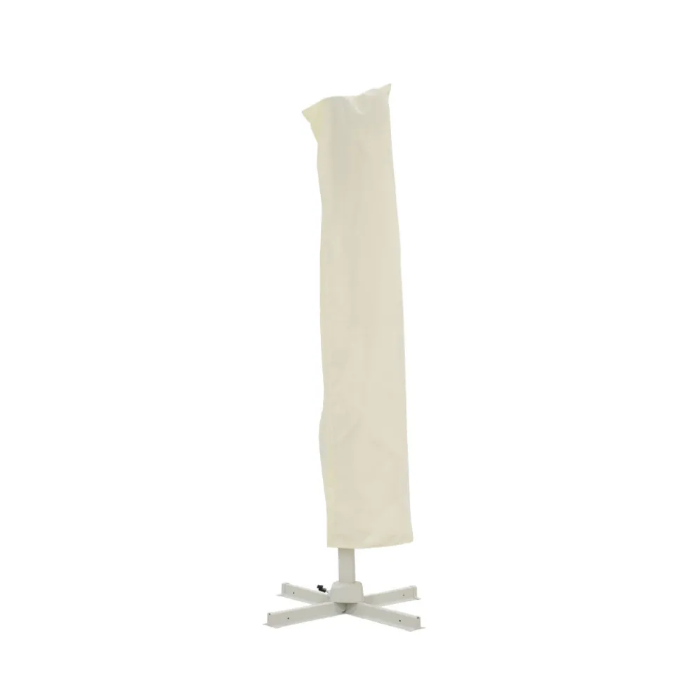 VEYA Parasol carré déporté en aluminium 3x3m