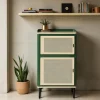 VINTAGIO Petit meuble de rangement 2 portes en métal H94cm