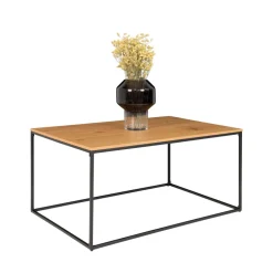 VITA Table basse en métal et bois