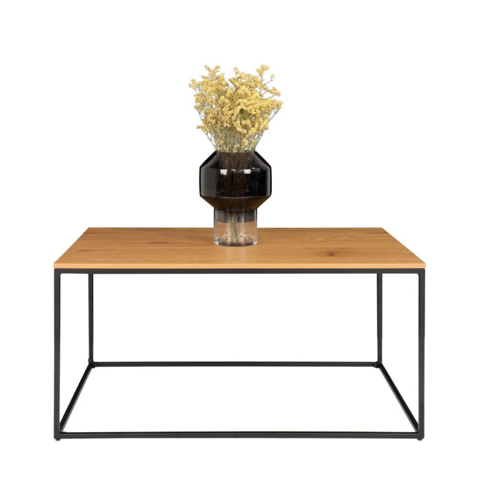 VITA Table basse en métal et bois