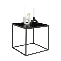 VITA Table d'appoint en métal et bois