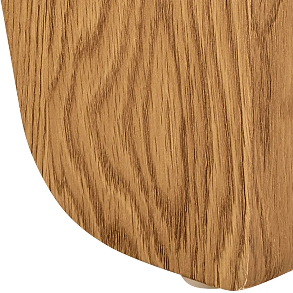 VIVO Table d'appoint ronde en effet travertin ø50cm