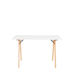 VOJENS Bureau pieds bois clair L120cm