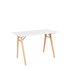 VOJENS Bureau pieds bois clair L120cm