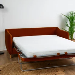 VORNAY Canapé convertible express 3 places en velours