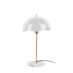 WAVED DOME Lampe à poser en métal et marbre