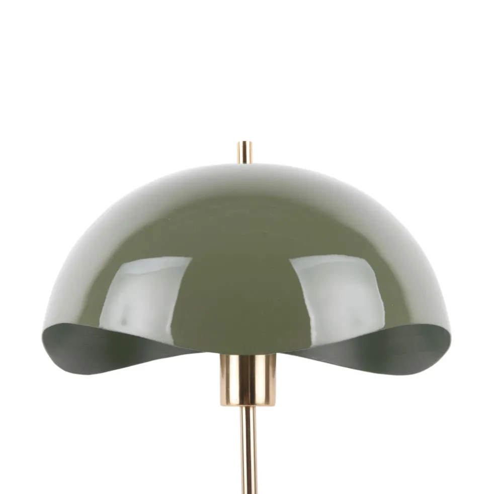 WAVED DOME Lampe à poser en métal et marbre
