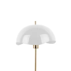 WAVED DOME Lampe à poser en métal et marbre