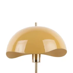 WAVED DOME Lampe à poser en métal et marbre