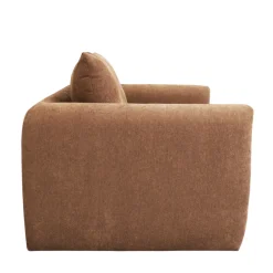 WIAME Canapé droit 2,5 places en tissu style contemporain