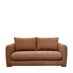 WIAME Canapé droit 2,5 places en tissu style contemporain