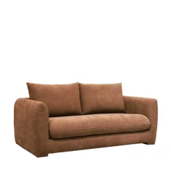 WIAME Canapé droit 2,5 places en tissu style contemporain