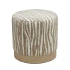 WILD Pouf rond en tissu imprimé animal ø40cm