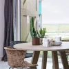 WINGS Lot de 2 chaises indoor/outdoor en résine tressée