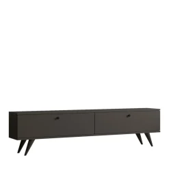 YARA Meuble TV 2 portes en bois L160cm